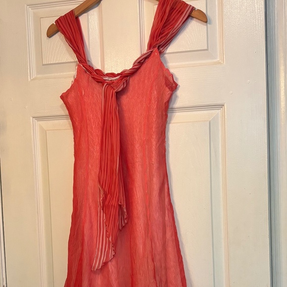 Tie Back Orange Dress - Picture 6 of 8